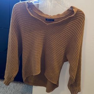 Knitted loose shoulder fit sweater